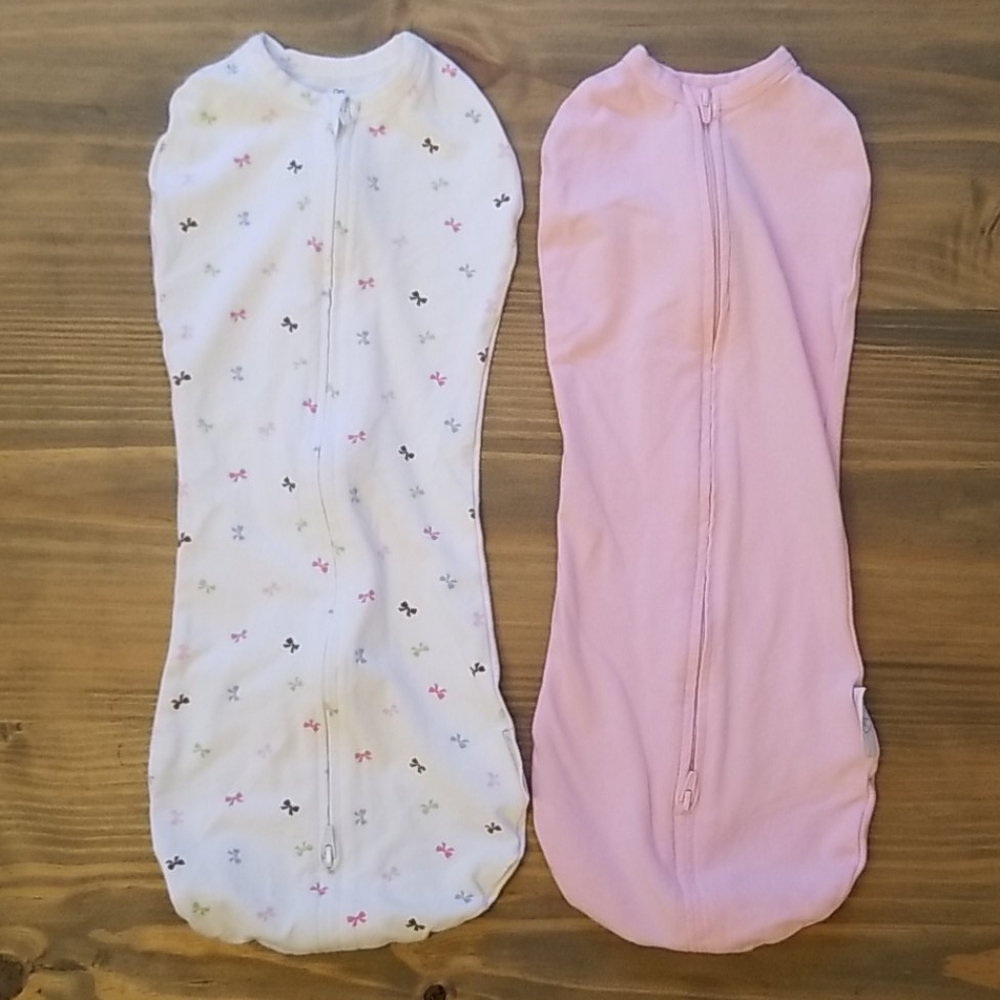 NWOT SwaddleMe Zip Up Newborn Swaddles Set of 2